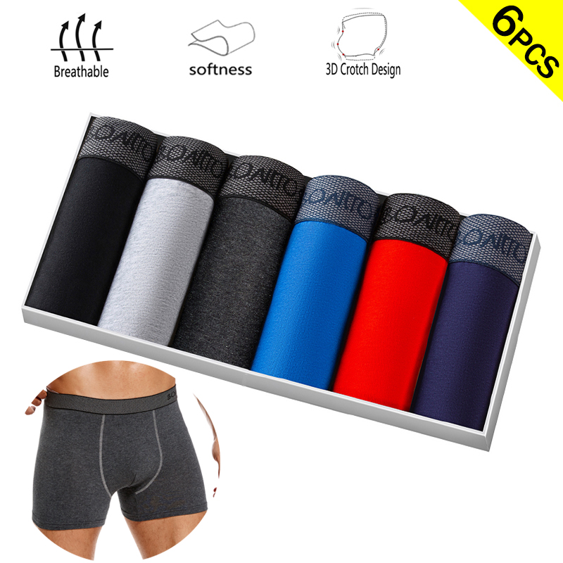 6 unids/pack calzoncillos Boxe - Boxer Brief Pack Cotton reseña y precio